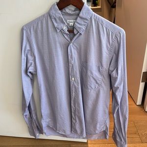 Steven Alan button down gingham light blue